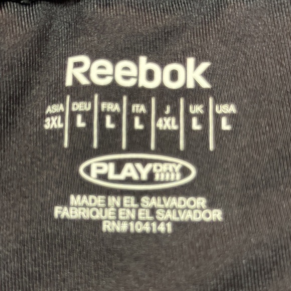 Reebok Black Athleisure Shorts Polyester/Spandex L - Picture 4 of 4